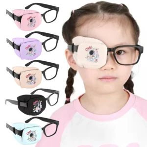 patchs oculaires d'amblyopie pour enfants, traitement du strabisme, thérapie par lunettes, ration pour enfants, étui à lunettes de vision, réutilisable et souple, 1pc