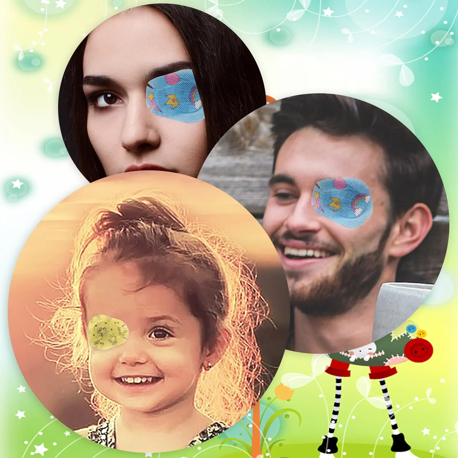 patch oculaire respirant à motif de dessin animé pour enfant amblyopie, poulet, stérités médicales, bandages adhésifs, premiers secours, paresseux, tendance, 30/60 pièces patch oculaire respirant à motif de dessin animé pour enfant amblyopie, poulet, stérités médicales, bandages adhésifs, premiers secours, paresseux, tendance, 30/60 pièces