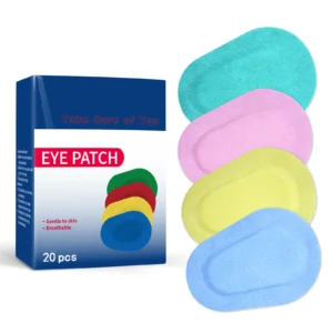 patch pour les yeux respirant coloré, 60 pièces/3 boîtes, pansement médical stérile, coussinet pour les yeux, bandages adhésifs, kit de premiers soins, 4 couleurs, tendance
